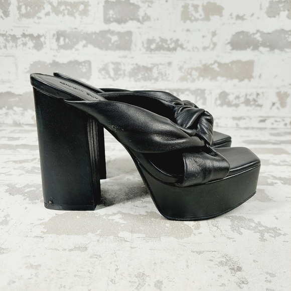 New Open Edit Kaia Black Knot Platform Sandal O349 - Picture 5 of 13